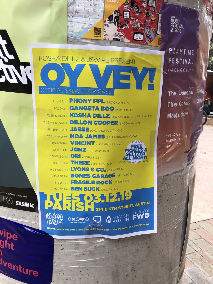 coreythrace's tweet photo. @koshadillz love this & cant wait! #oyveysxsw #sxsw https://t.co/w8KL5EcG29