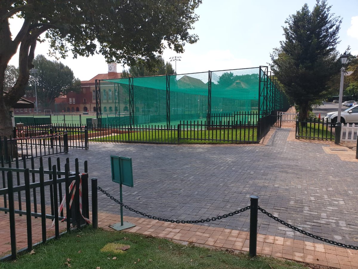 storminafrica's tweet photo. My Dads Company has just completed the paving in time for the Grand Opening of the recently completed Cricket Nets  @KingEdVIISchool #lookinggood https://t.co/hfdQSN1wPz