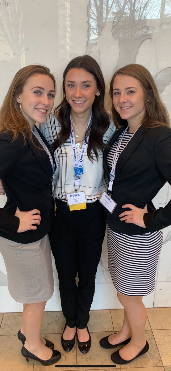 Congrats to the team of Abi Murphy, Kayla Salgueiro, and Jordan Utter! Top ten PRP! #NipmucDECA