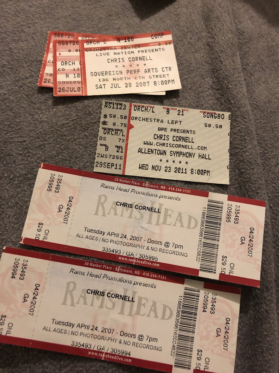 PJ__Cowboys's tweet image. Just a couple old #PearlJam ticket stubs with a few #ChrisCornell stubs thrown in because, why not? #smallsample #over80PJshowstodate