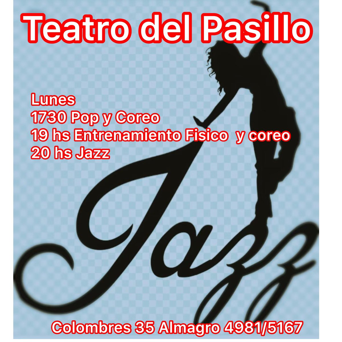 Este lunes 11/3 Arrancamos <a href="/delpasillo/">teatro del pasillo</a> Colombres 35 Almagro 4981-5167 Los espero #Almagro #BuenosAires  #Argentina #Bailarines #Danza