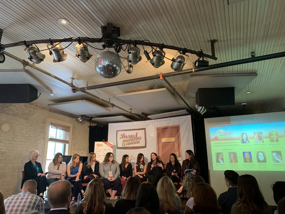 Powerhouse women in mkt panel @Dell @WholeFoods @ediblearrangmnt @PepsiCo @KraftHeinzCo @bostonbeer among others on finding champions, opening the door to new perspectives and pushing boundaries in advertising #BISUMMIT