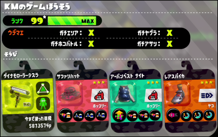 ランク スプラトゥーン2