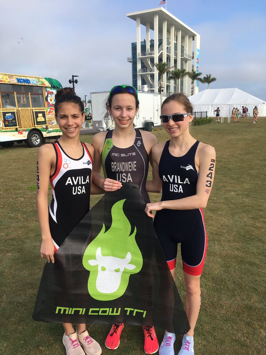 christylausch's tweet photo. Congrats Alexa, Sophie and Anna for your top 20 finishes at the @usatriathlon @USATJuniors Youth Elite Sarasota Cup. Nice way to kick-off the season! #mcelite @minicowtri https://t.co/uJ1ZCpO9ge