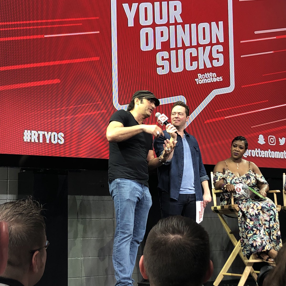 nerdsofpreycast's tweet photo. And Robert Rodriguez is here! #RTYOS https://t.co/731N0UGdgu