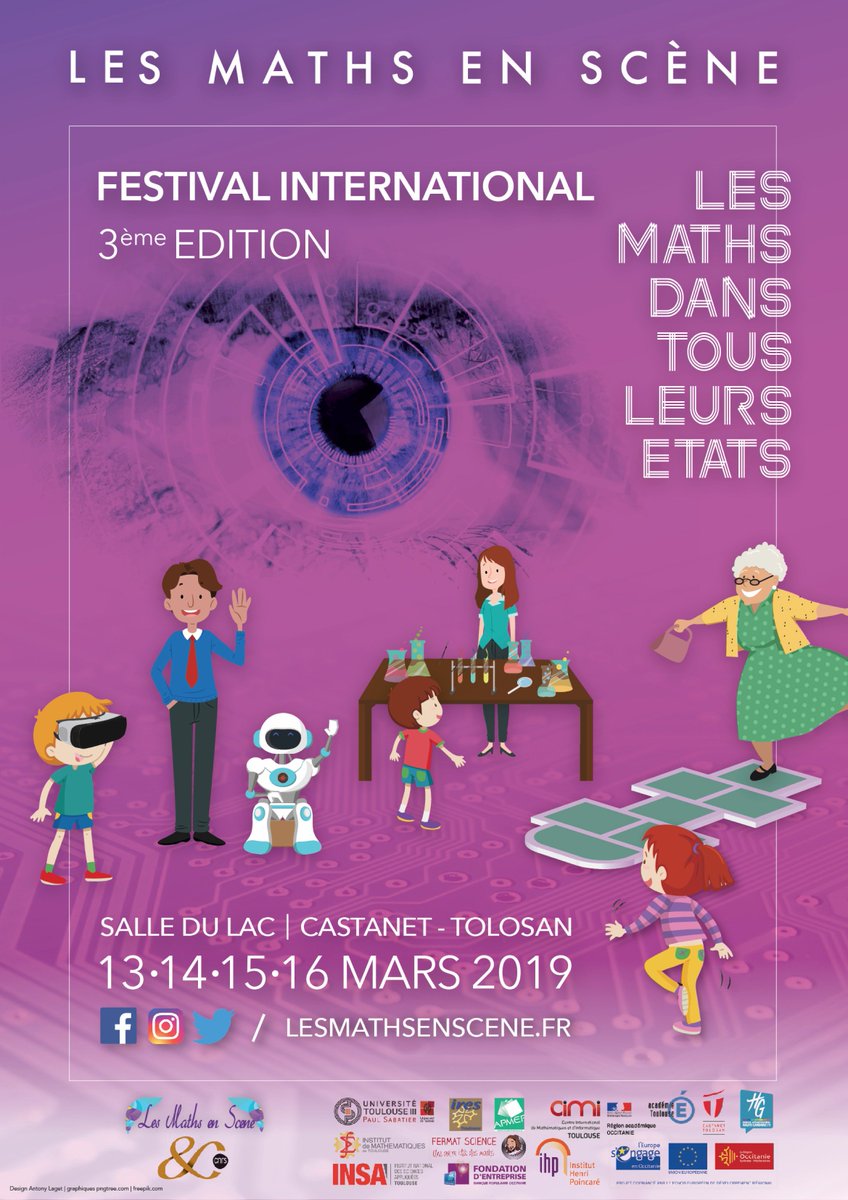 LesMathsEnScene's tweet photo. #SemaineDesMaths2019 #11Mars  #CineMath 
19H30 ciné113 Castanet Tolosan
Avec le film Hedy Lamarr, From Extase to Wifi  #EgaliteFH 
Précédé par l'intervention de Florence Sedes @CodingMummy Professeure @IRIToulouse @UT3PaulSabatier https://t.co/1BMg4YVrMH