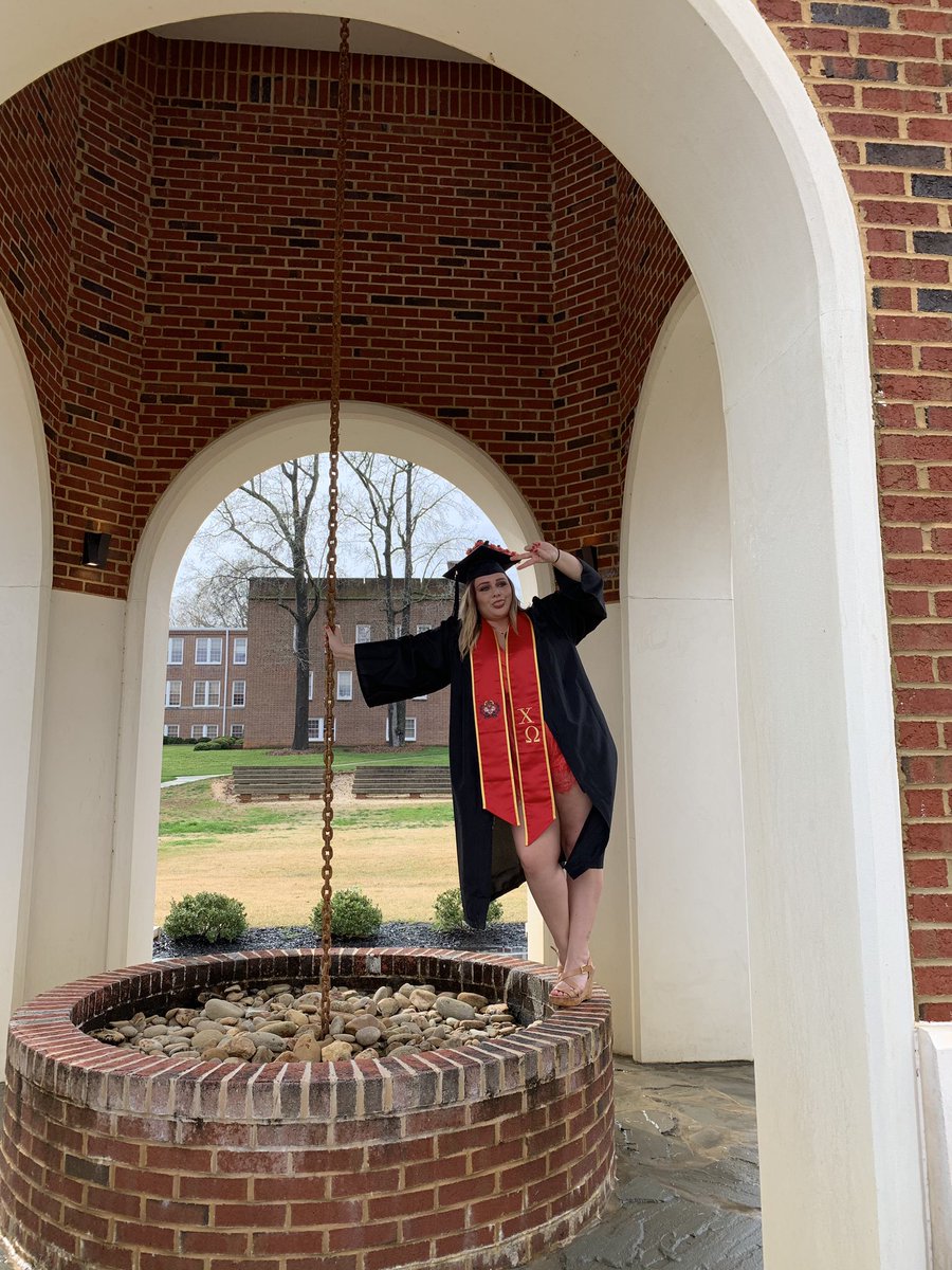 BethannyDana's tweet photo. Who was expecting me to be normal during my grad pics? 😂😂 #onlyfellonce https://t.co/GS1pKAUd3D