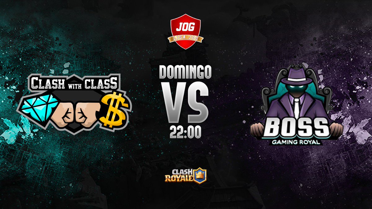 #ClashRoyale
Noche de Partido!

🏆 <a href="/LigaJOG/">Liga JOG</a>

⚔️ <a href="/ClashWithClass_/">WithClass</a> VS <a href="/BossGamingClub/">Boss Gaming</a>

⏰ 22h 🇪🇸

Nueva jornada de la JOG donde nuestros chicos de @blackknightsGG esperan demostrar lo que valen en la arena!