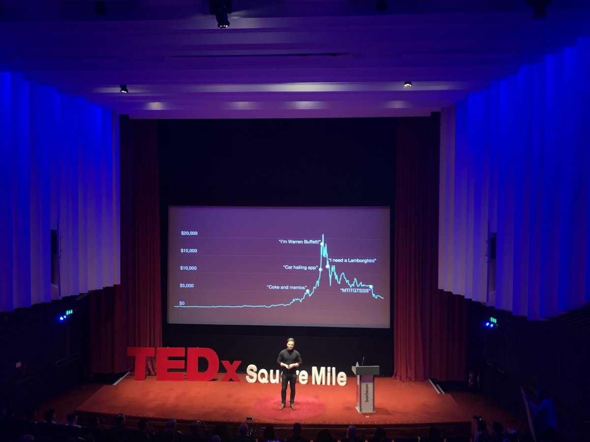 Some good life lessons from <a href="/justaspikelis/">Justas Pikelis</a> at yesterday’s #TEDxSM19 talk. Be careful what you invest in and don’t get caught up in the hype! Refreshingly honest and really interesting - thanks! #TED