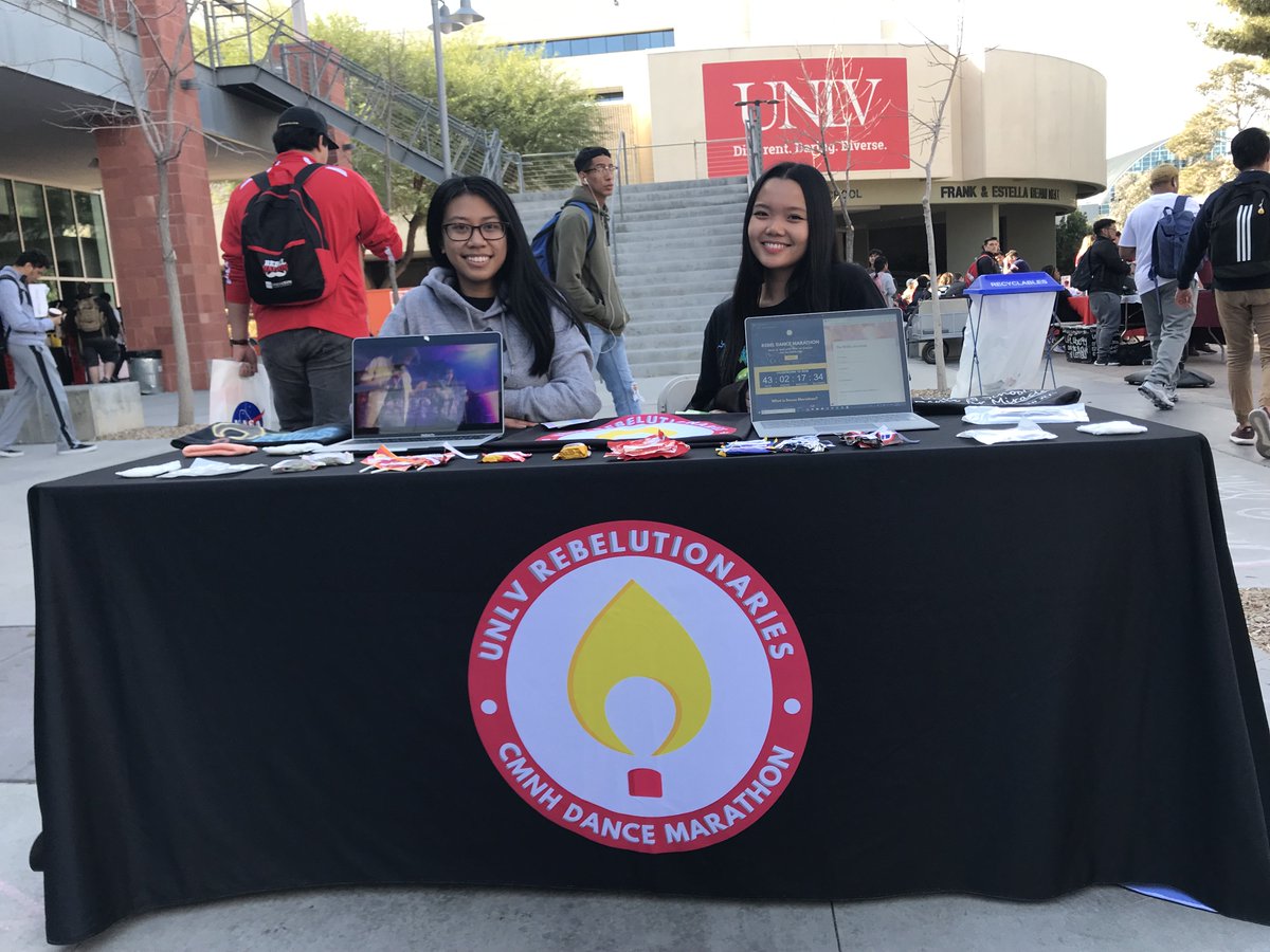 unlvrdm's tweet photo. We are FOUR days away from Rebel Dance Marathon! 
Starting tomorrow, we'll be out in the free speech zone ALL WEEK helping people sign up for RDM!
Make sure to stop by (and maybe even grab a few treats 😉)
We'll see you there ✨ https://t.co/Cb67NpAmcf