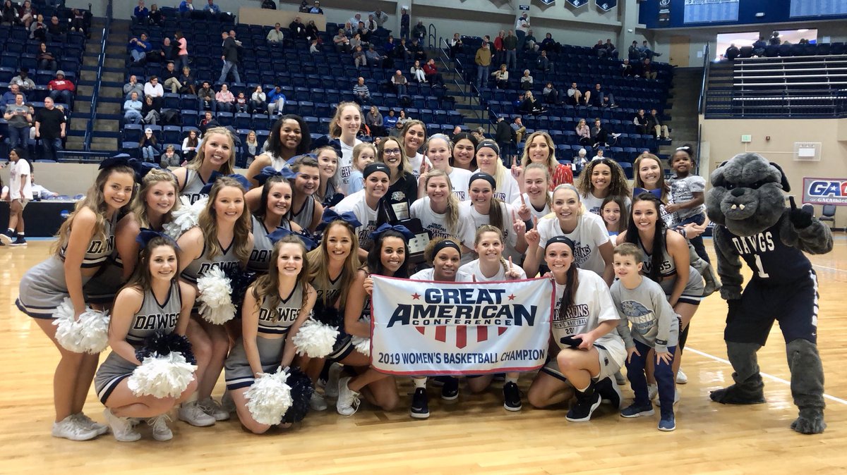 SWOSUCheerPom's tweet image. What a fun weekend we had cheering on our Lady Dawgs to a GAC Conference Championship Win!! 💙🏆💙