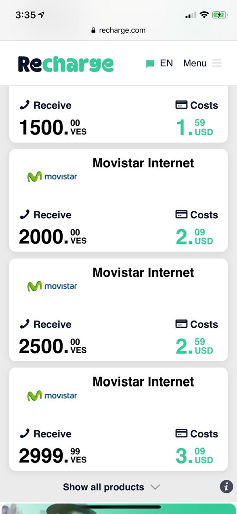 iPhatria's tweet photo. Hay una aplicación que pueden recargar saldo a Movistar y Digitel desde el exterior 

#Venezuela 
#10mar 
#InfoVoluntarios https://t.co/IX2viJSPqK