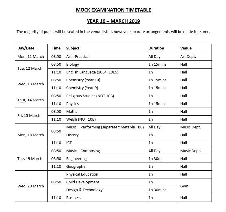 BedwasHSExams's tweet image. A reminder that the Year 10 Mock Exams start tomorrow. First up, Art - Practical.  @bedwashighsch @ART_BHS