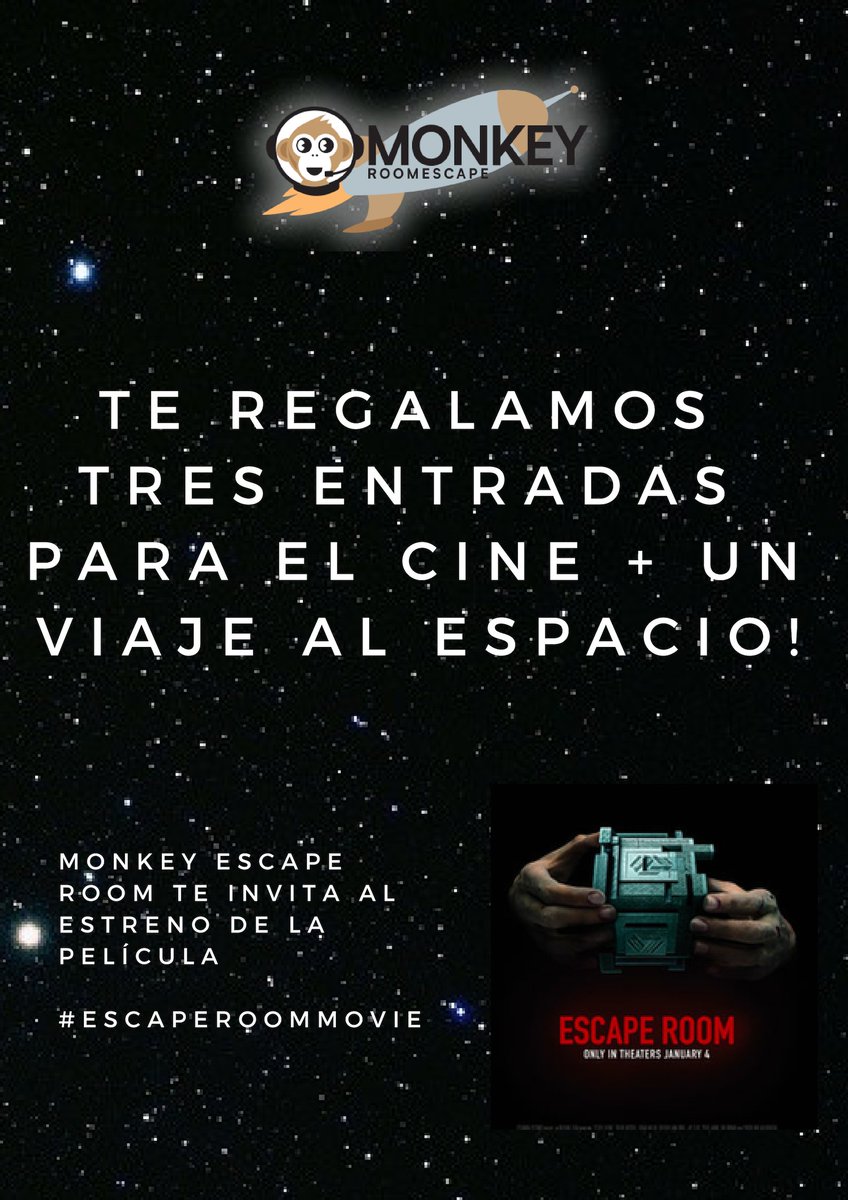 MonKey_Escape's tweet image. 🚀🚀ATENCIÓN RECLUTAS🚀🚀

Recordad acceder a nuestra cuenta de Instagram ow.ly/CI3G50mv4jQ para participar en el sorteo que tenemos con motivo del estreno #escaperoommovie