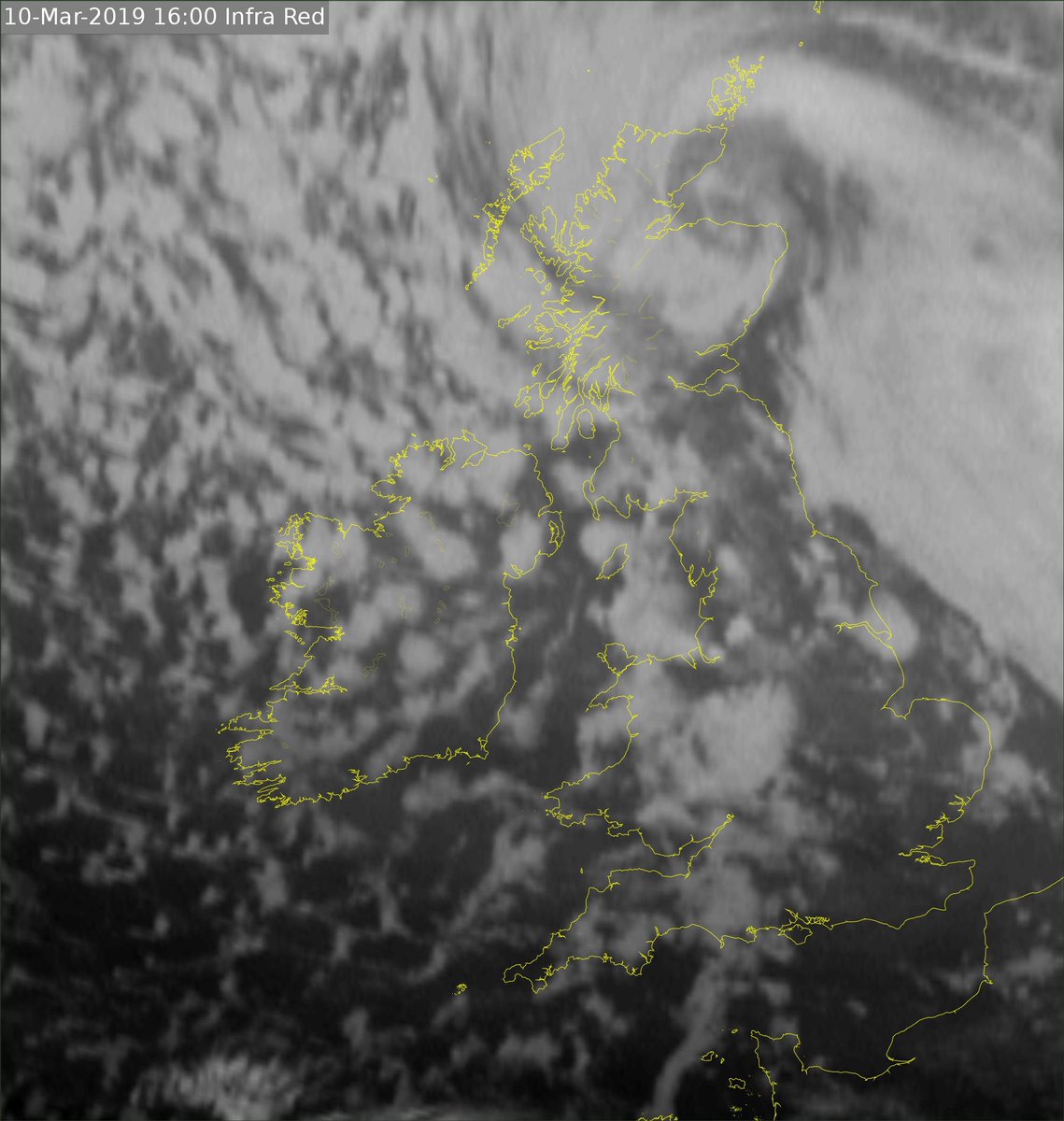 Cold & blustery with sunny spells and occasional wintry showers, heaviest and most frequent across the north and west - mainly of hail or sleet, but with falls of snow in places. A risk of isolated thunderstorms. Highs 4-7C. Strong west winds with gale gusts.