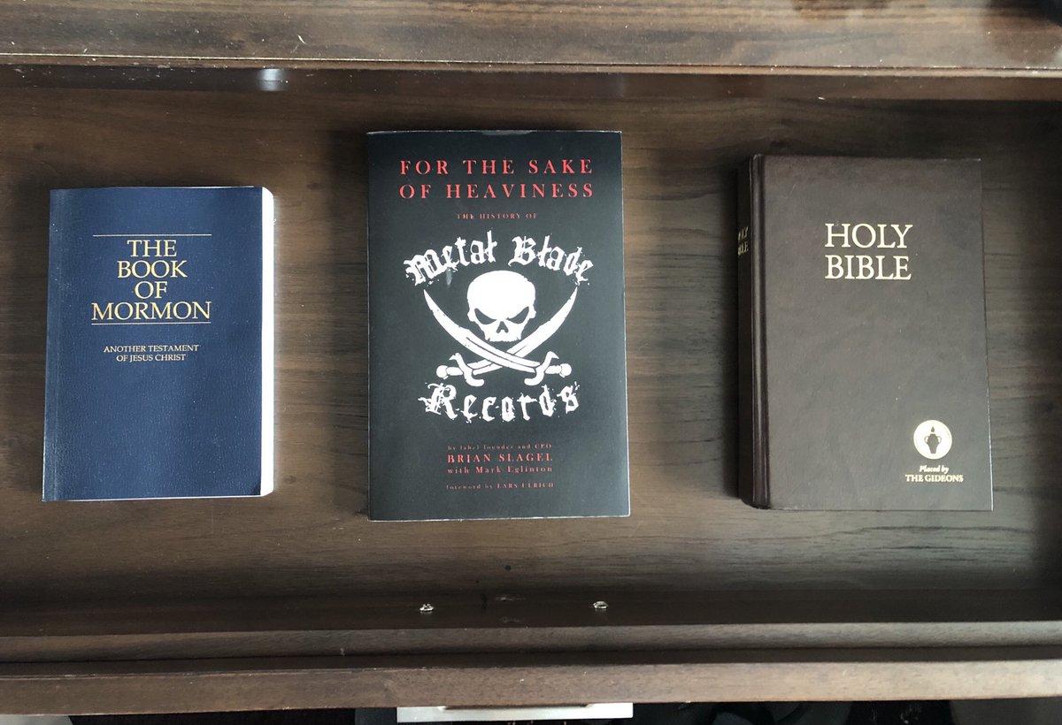 hellomikeb's tweet photo. Reading choices. #MetalBlade #forthesakeofheaviness https://t.co/lYE6B2ASnK