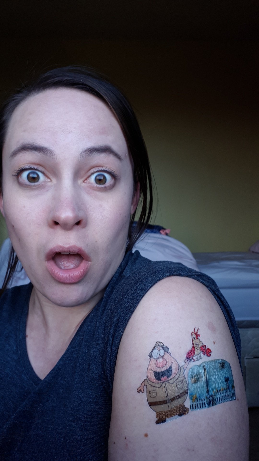 Becca J on X: "#Task196 Get a Taskmaster-related tattoo. Doesn't say they can't be temporary tattoos #pickyourfavourite #taskmasterbook @AlexHorne https://t.co/nmEFGua8m9" / X