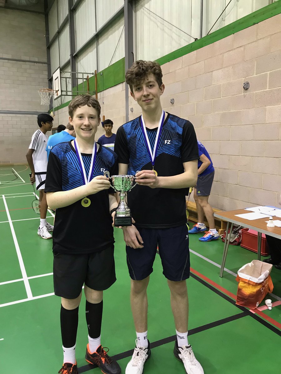 Well done Luke ! U18 Surrey County Badminton champ-in men’s singles, men’s doubles, partnering Luca, and mixed, partnering Lila.