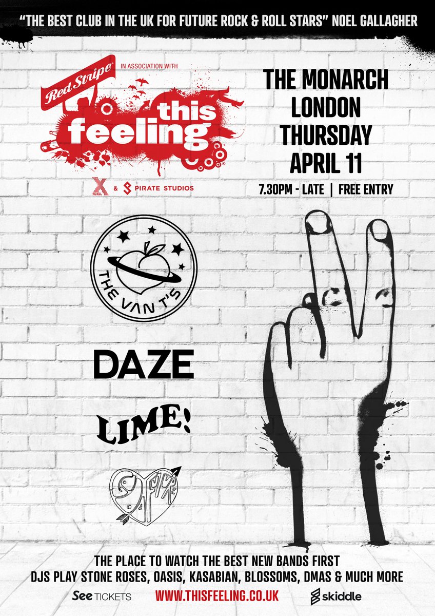 DAZE (@daze4lyff) on Twitter photo LONDON! We're joining our pals <a href="/The_VanTs/">🔥✨THE VAN T ‘ S✨🔥</a> at <a href="/camdenmonarch/">The Monarch</a> . Be prepared for REVERB action xxx LONDON! We're joining our pals <a href="/The_VanTs/">🔥✨THE VAN T ‘ S✨🔥</a> at <a href="/camdenmonarch/">The Monarch</a> . Be prepared for REVERB action xxx