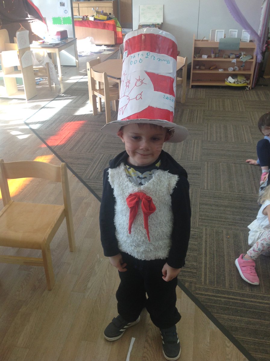 ButterflyIOE's tweet photo. @ButterflyIOE enjoyed reading Eric as part of our World Book Week. Some of the activities throughout the included measuring Eric, making puppets, writing to Eric and much more. Big well done to Jacob for winning best homemade hat for in EYFS. https://t.co/gFto7IUq54