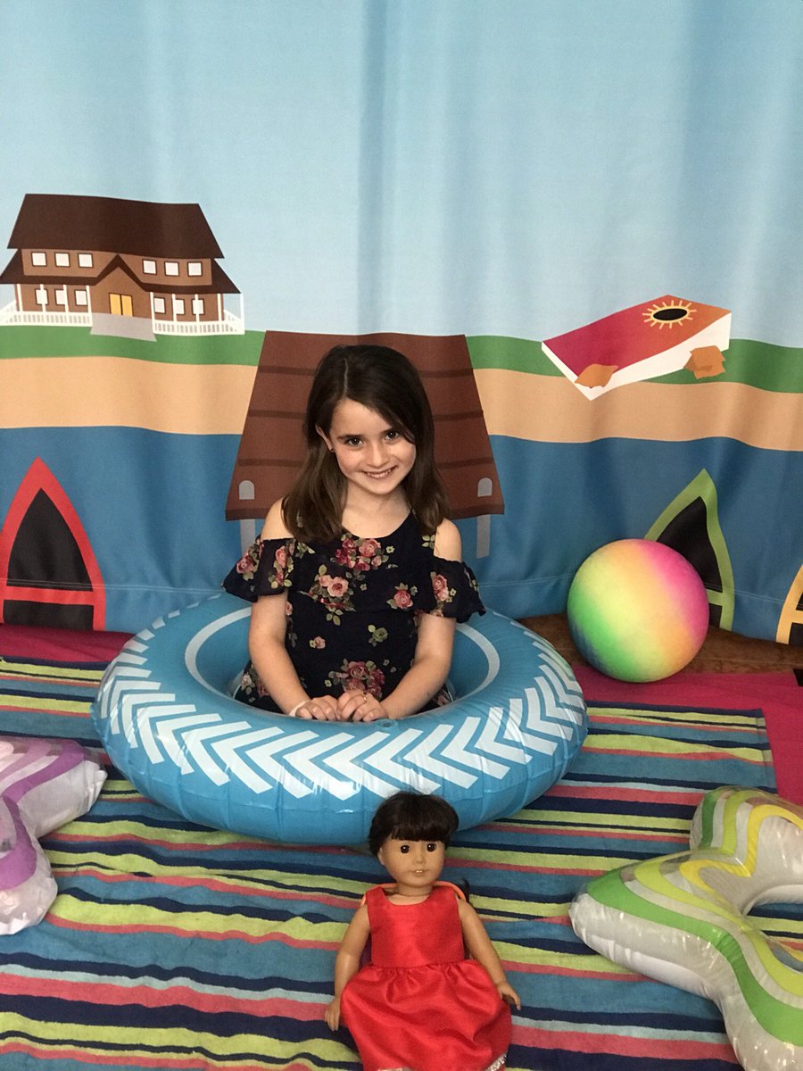 kkellahan's tweet photo. Pre-show party success! Pool party, camp out, star tent and dream jars! #AMERICANGIRLLIVE https://t.co/VHEziMby7z