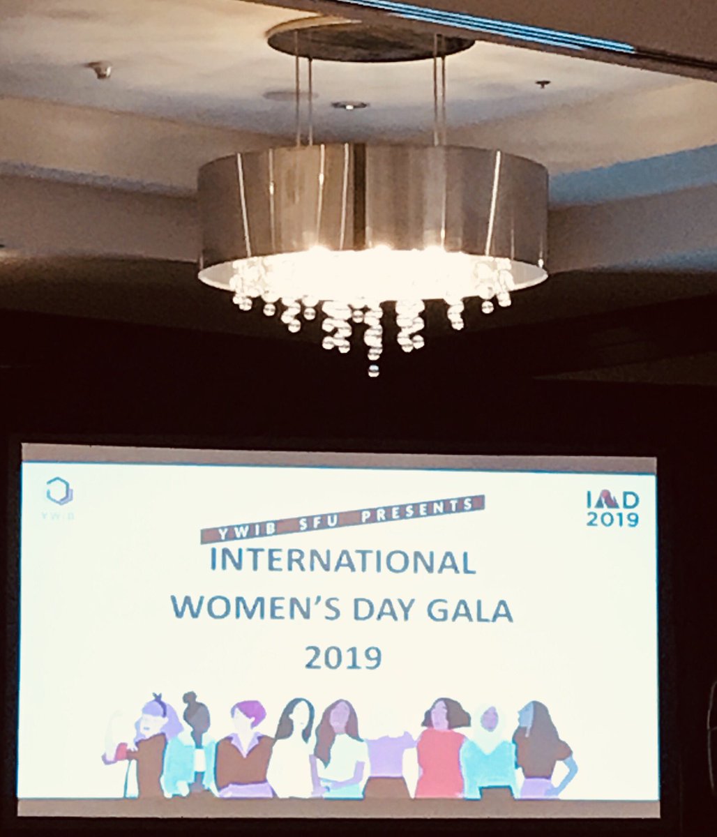 craftedinkHQ's tweet photo. So honoured to have spoken at SFU’s spectacular Int’l Women’s Day Gala. What a fierce group of females! #IWD2019 @PinnaclePier https://t.co/gcl54O4RiB