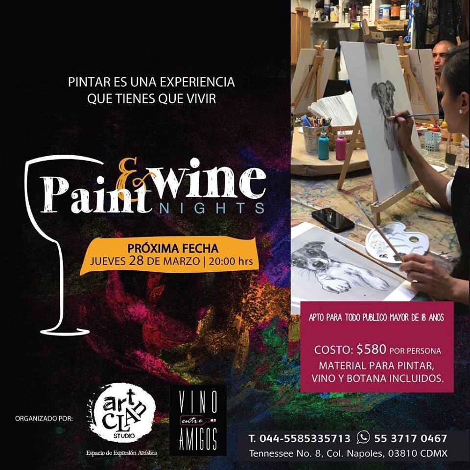 vino_amigos's tweet photo. Ven a nuestra terraza #vinoentreamigos a disfrutar del arte creando tu propia pintura mientras bebes vino y disfrutas una botanita. No necesitas tener experiencia. ¡Aparta tu lugar! Jueves 28 de marzo 20:00hrs. #paintandwine #vinoypintura #clasedepintura #napoles #artclan https://t.co/i7jP8JeYTG