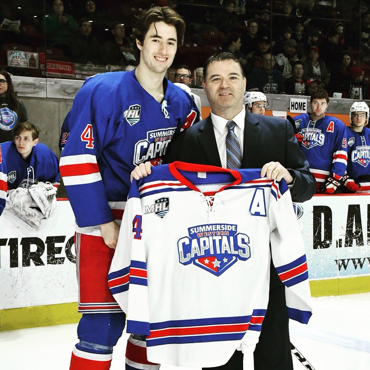 Big congrats to <a href="/cmaceachern4/">Conor MacEachern</a> on leading the MHL in defensemen scoring! He finished the season with 14 goals and 34 assists for 48 points in 45 games played! #GrizzledVet