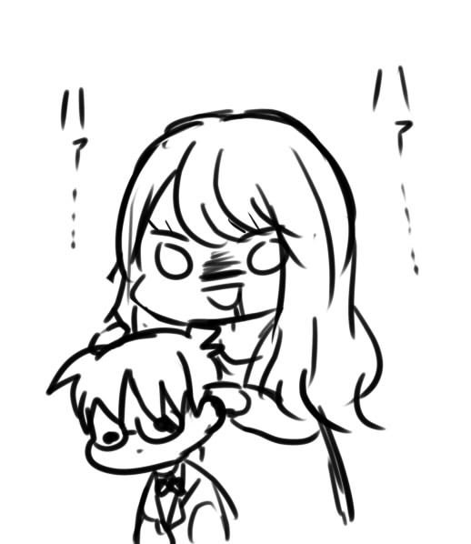 松尾とつだちゃんに私の似顔絵描いてもらったんだけど私の印象犯罪者過ぎない? 