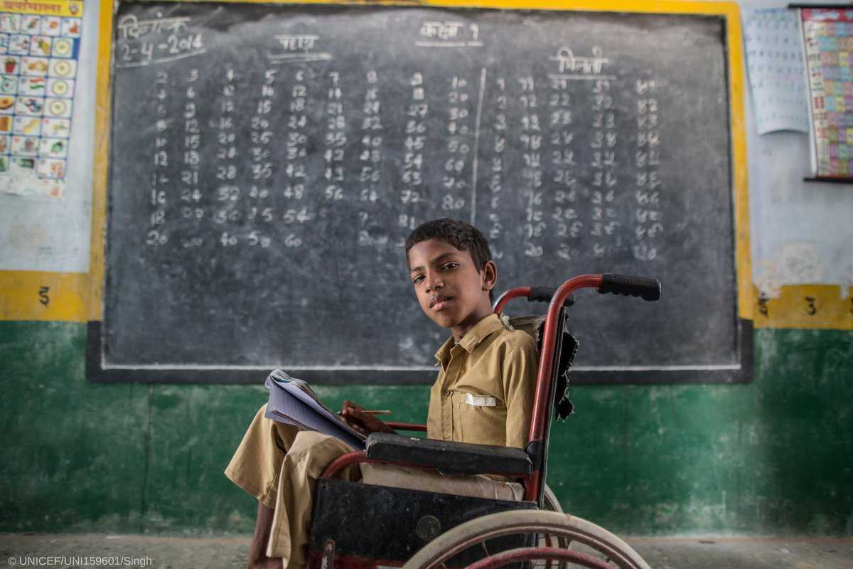 UN_EndViolence's tweet photo. Children w/disabilities are at high risk of violence, violence which is often deeply hidden. Please RT if you agree that every child has the right to grow up in a safe, protective, inclusive environment. @un pic: @unicef @sdg2030 https://t.co/j7WWKq2rSH