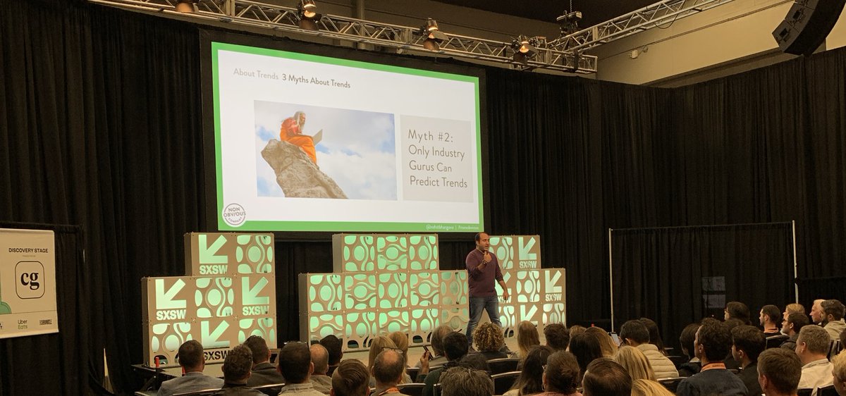 SoMattKelly's tweet photo. Ironically, at #sxsw listening to @rohitbhargava talk about how you don’t need to be an industry expert to predict trends. @BCWGlobal #BCWSXSW https://t.co/QKrs8GTU1G