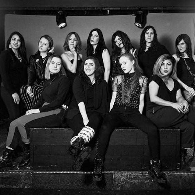 SamTheWeinstein's tweet photo. nice bunny ears dork 😂🤣🐰 @emilymacmusic you freakin punk!!!!! 😝
*
*
This awesome shot is promoting the kickass, empowering female-focussed music fest my band is playing on APRIL 4TH!! #SoundtrackoftheCity 💕 We'll be hitting the stage for a spooky… https://t.co/l4BwqEidnO https://t.co/Q2ZFxa2K3B