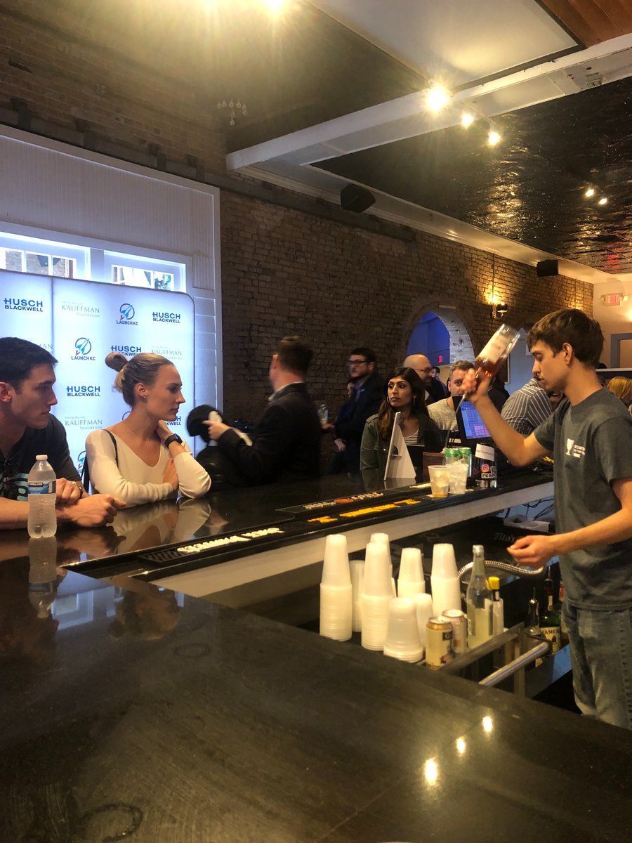 ithinkKC's tweet photo. Thanks @RoundTableRye for sharing the history AND future of whiskey. We're glad our #KCOutpost crowd had a chance to have a taste of #KC. @JRiegerCo #SXSWKC #SXSW @sxsw @RealMaggieMaes https://t.co/VZZTAIxKvm