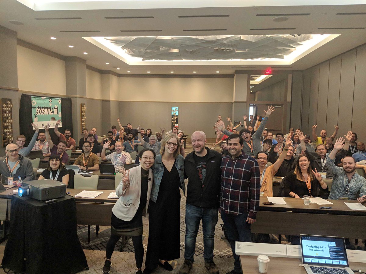 Amir Shevat (@ashevat) on Twitter photo Just finished our Designing API for Growth session at #SXSW19 with <a href="/cyberneticlove/">Brenda Jin</a> <a href="/PaigePaquette/">Paige</a> and <a href="/saurabhsahni/">Saurabh Sahni</a> talking about our learnings from <a href="/SlackAPI/">Slack Developers</a> <a href="/TwitchDev/">TwitchDev</a> and more. Just finished our Designing API for Growth session at #SXSW19 with <a href="/cyberneticlove/">Brenda Jin</a> <a href="/PaigePaquette/">Paige</a> and <a href="/saurabhsahni/">Saurabh Sahni</a> talking about our learnings from <a href="/SlackAPI/">Slack Developers</a> <a href="/TwitchDev/">TwitchDev</a> and more.