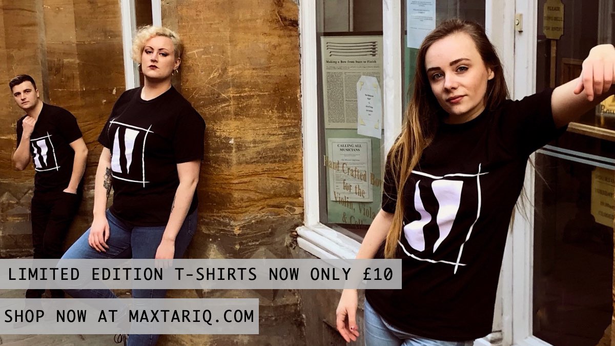🔼🔽 Our Limited Edition T-Shirts now only £10. Shop online at MAXTARIQ.COM to purchase yours 🔼🔽