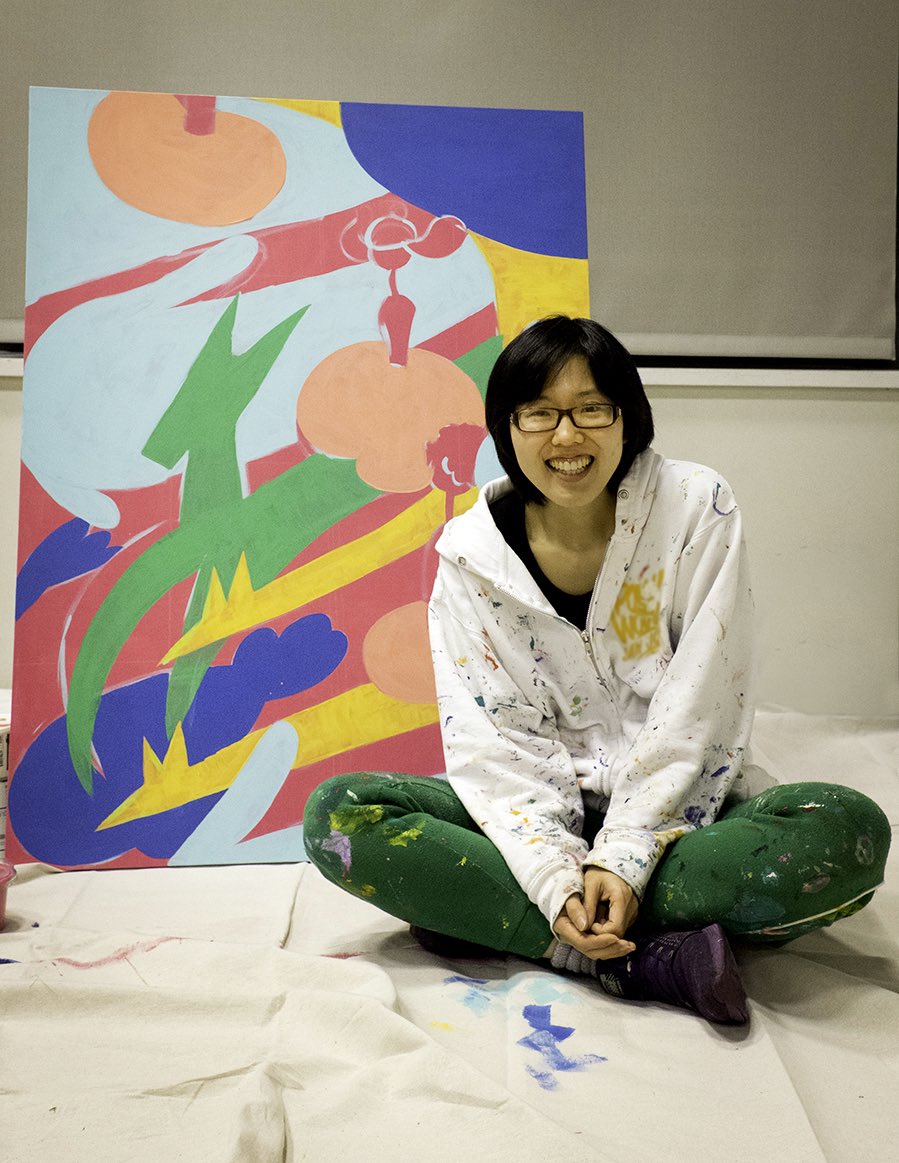 Phantomtweets's tweet photo. Last day for the super talented Rose Margaret, Harumo Sato, and Gianfranco Paolozzi live painting "The Unexpected" for the #Cinequest x #PhantomGalleries Live Painting Event! 3rd Floor VR Cinemas room at the historic California Theater in @SoFADistrict. https://t.co/g6kaUHdHI8
