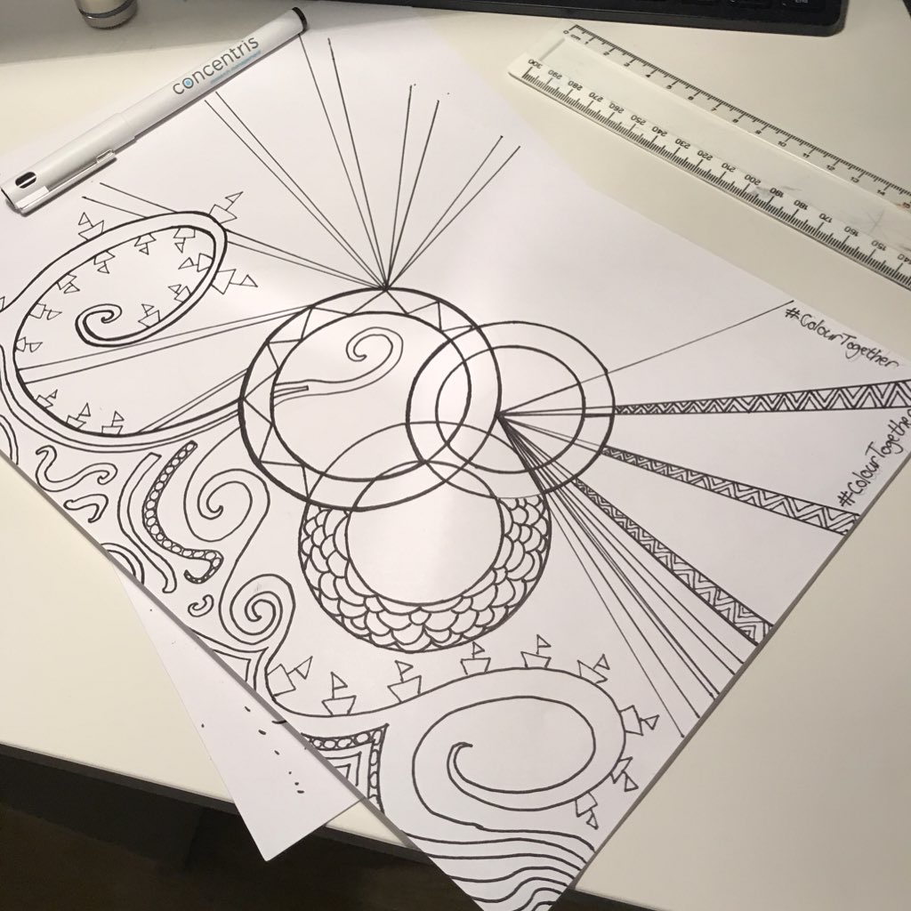 LeanneWallker's tweet photo. @BipolarBlogger @smyler2 @CounterOfSheep It’s happening ... 😃 #ColourTogether work in progress 💫🤪 https://t.co/AYJxF9RdsR