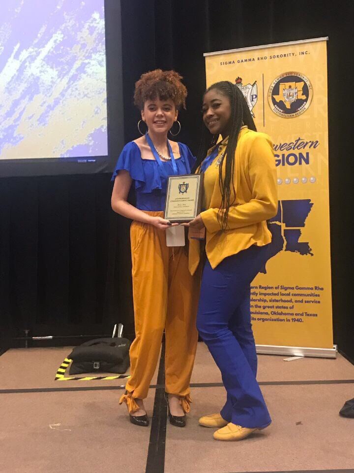 TWUSGRhos's tweet image. Eta Nu had a very successfully weekend in Frisco, T.X at our 78th annual Super South Western Region Conference. We came home with The Undergraduate Community Service Award, 2nd place in Scrapbook Display, Community Service Display, Table Display, and National Project Display.