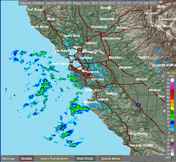 SJSUmeteorology's tweet photo. Find and watch the #radar #animation at #KMUX to see the #rotation about the #storm #center just west of #SanFrancisco! #Showers continue to swing inland today. #SJSU @NWSBayArea @RobMayeda @MarkTamayoKTVU https://t.co/DCHfqXXSyi