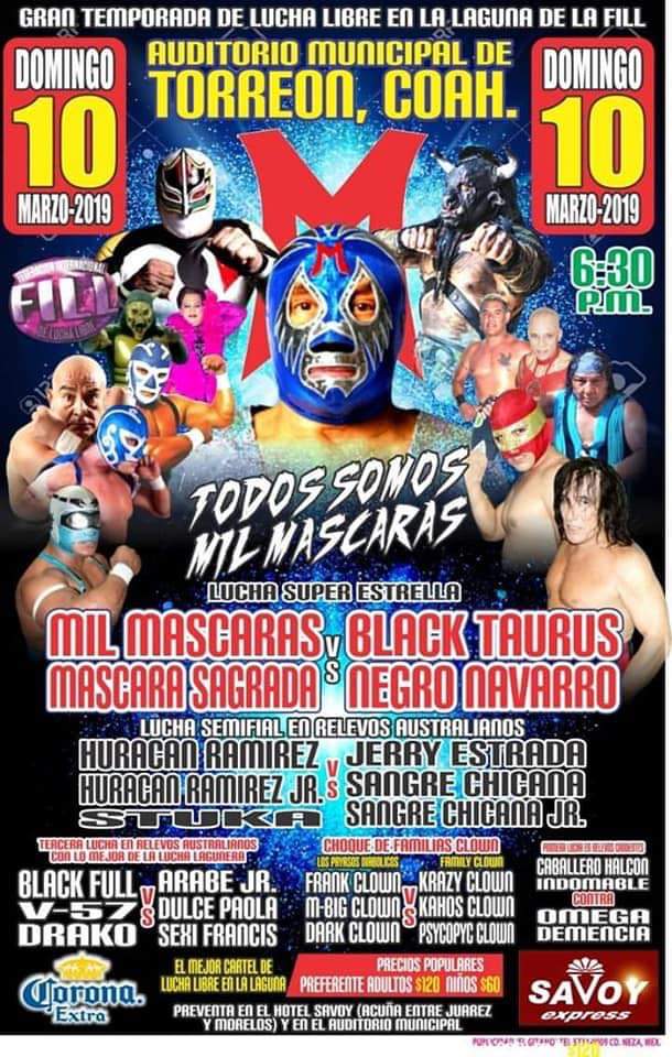 Esta tarde los espero en #Torreon, Coah. Habrá firma de autógrafos, fotos y máscaras para quien así lo quiera. 

Espero nos acompañen...