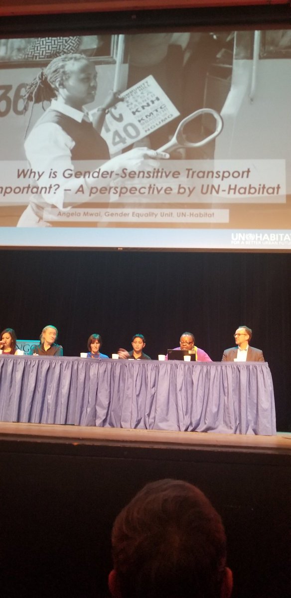 Patricia070368's tweet photo. @AngelaMwai addressing the #CSW63 #NGOCSW63 discussing the importance of public transportation to Women's Empowerment. @UNHABITAT mainstreaming gender into its programming work https://t.co/m3YQQMwLe0