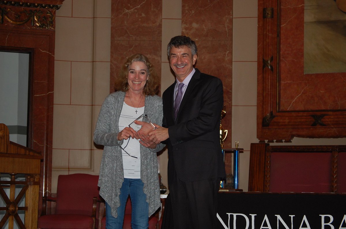 INBarFoundation's tweet photo. Congratulations to Maggie Weatherman, coach at Cascade High School, on receiving the 2019 Woods Dedication Award! https://t.co/PypW2MX8qw