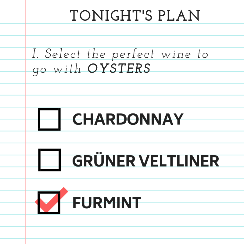 On the horns of a #dilemma? #oysters #furmint