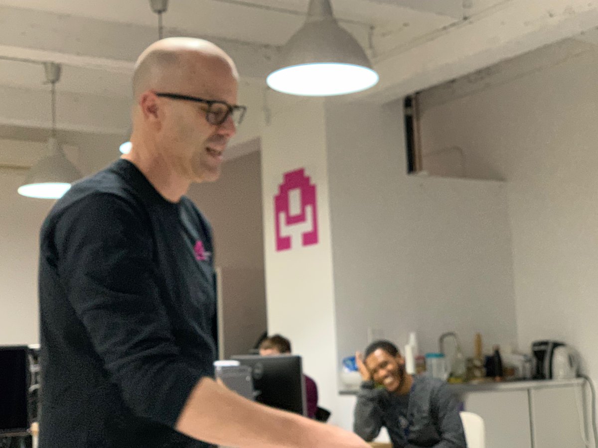 TAPinNYC's tweet photo. Our Creative Director @DanShefelman sharing ideas with the team. It's an understatement to say we're very excited to work with him and look forward to all the amazing things happening at TAP.
#CreativeDirector
#Leader
#NewBeginnings
#TheAnimationProject
#NewYorkCity
#5BOROUGHS https://t.co/EwocdkYOMF