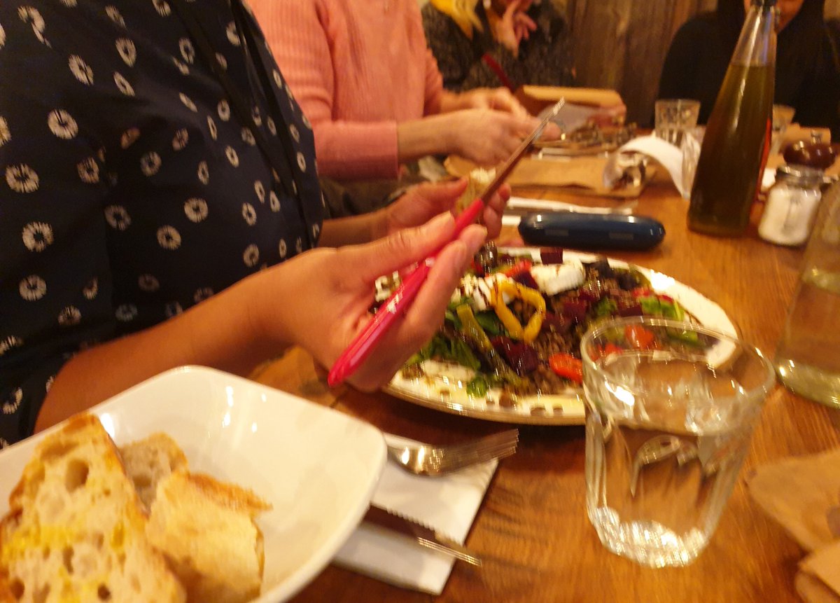 UbertaCH's tweet photo. What an amazing night.  Post theatre meal #family #friendship @Tara_Arts . Outstanding performance by very own daughter, Ayesha in #OscarWilde the importance of being Earnest @Tara_Arts. They were awesome. So proud. Well done. We had such a great evening @ACaselyHayford fabulous https://t.co/Q1yz91atww