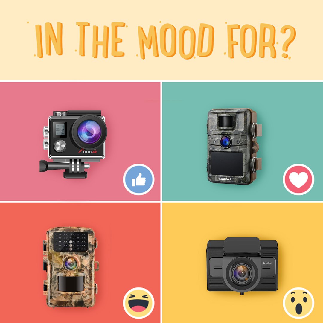 Campark_Camera's tweet photo. Choose your travel mood!! 🤩🤩🤪🤪
#camparkcamera
#actioncamera #adventures #camera #gamecamera #huntingcamera #travel #game https://t.co/RPCFNvgB5Z