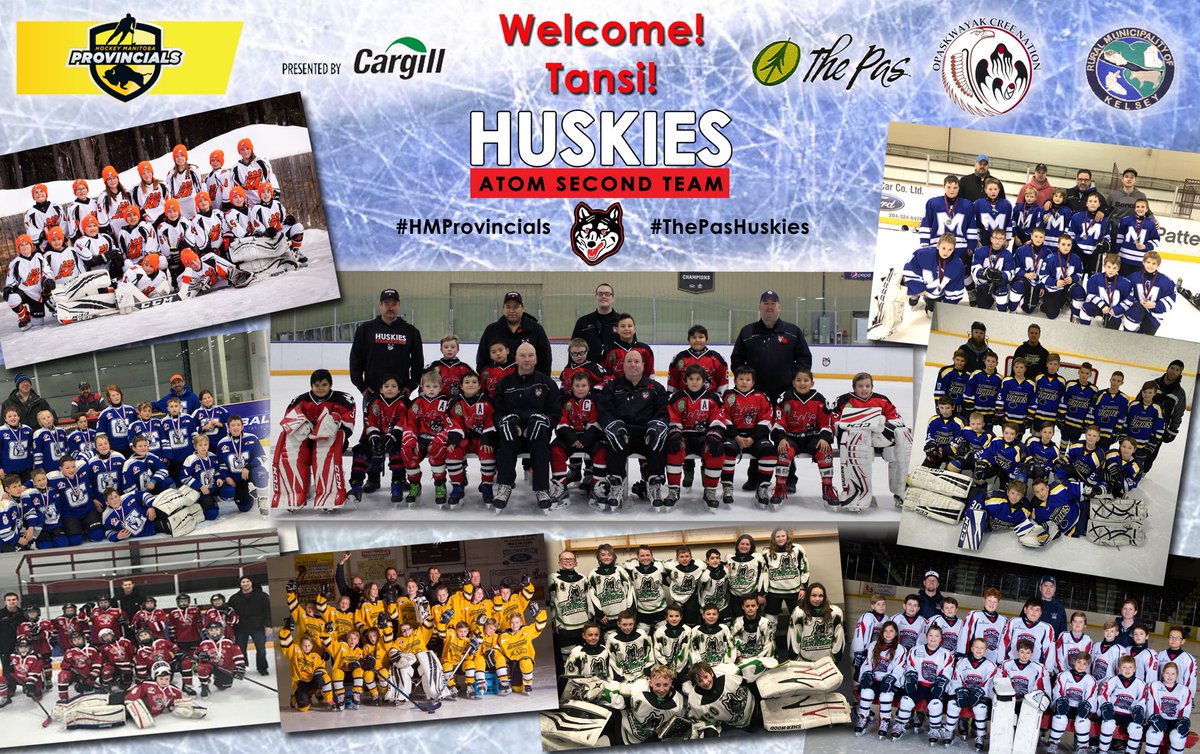 thepashuskies's tweet photo. #ThePasHuskies are looking forward to meeting you all at this weekend’s @cargill @hockeymanitoba Atom Rural A1  #HMProvincials!  Welcome to #ThePas #Opaskwayak #RMKelsey.

#BelieveInTeam 

https://t.co/wRbXD85InU https://t.co/dCz84jk5NV