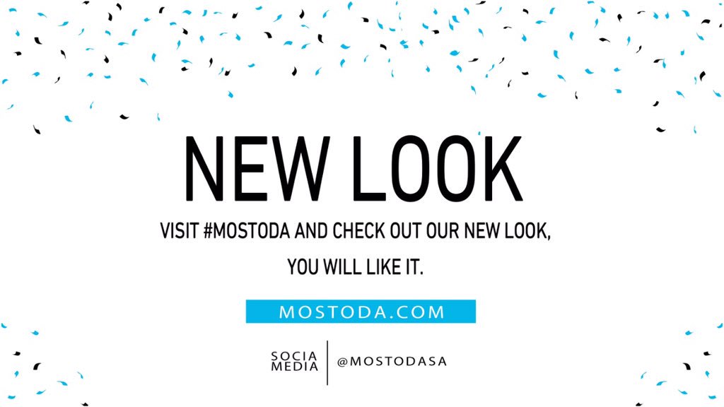 mostodaSA's tweet photo. New Design, New Look, New Feel
Have a look, and enjoy

https://t.co/ONoNcpaRwD https://t.co/SeQEedsGfG