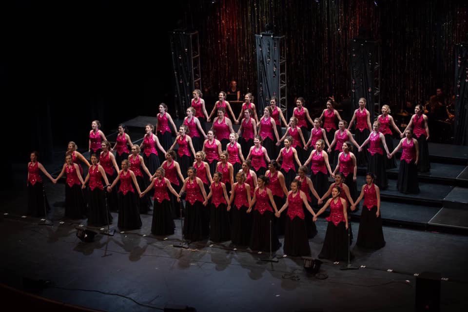 Gretchen421's tweet photo. KNIGHTINGALES AND KNIGHT SENSATIONS made it to ISSMA Show choir finals! KG performs at 1115, and KS at 7pm at North Central High School.  Kids(choir, band &amp; crew), we are so proud of the work you’ve put into this and how much Let’s bring it home!!! ❤️🎉👊🏻@CHS_KG @KnightSensation https://t.co/hpDxVFlUMK
