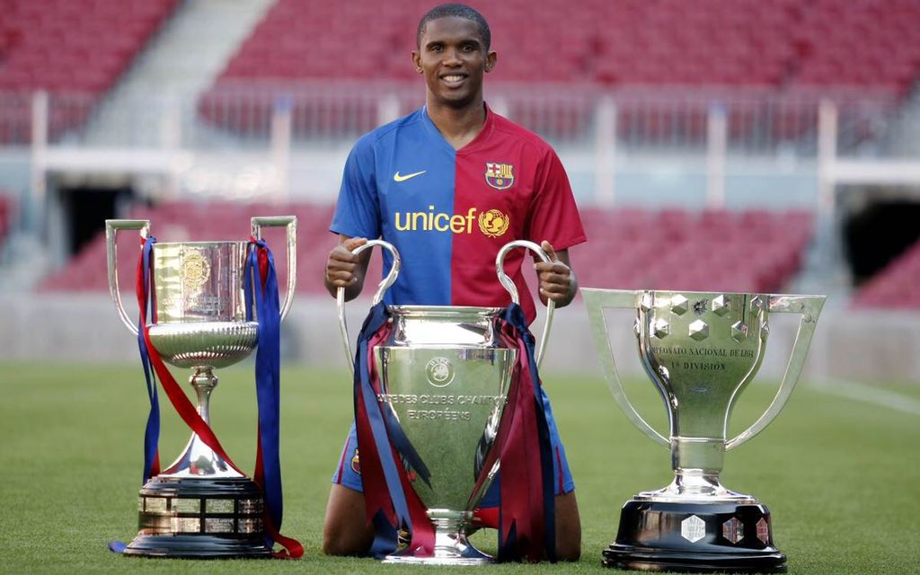 Happy 38th birthday to former Barça forward Samuel Eto o! 